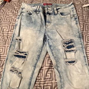 ripped YMI skinny jeans